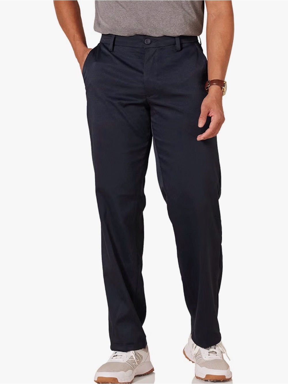 Navy Amazon  Essentials Men's Classic-Fit Moisture-Wicking Stretch Golf Pants